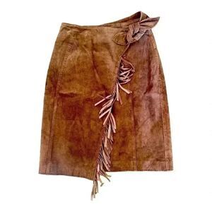 Cambridge Dry Goods Women's Vintage Brown Suede Wrap...